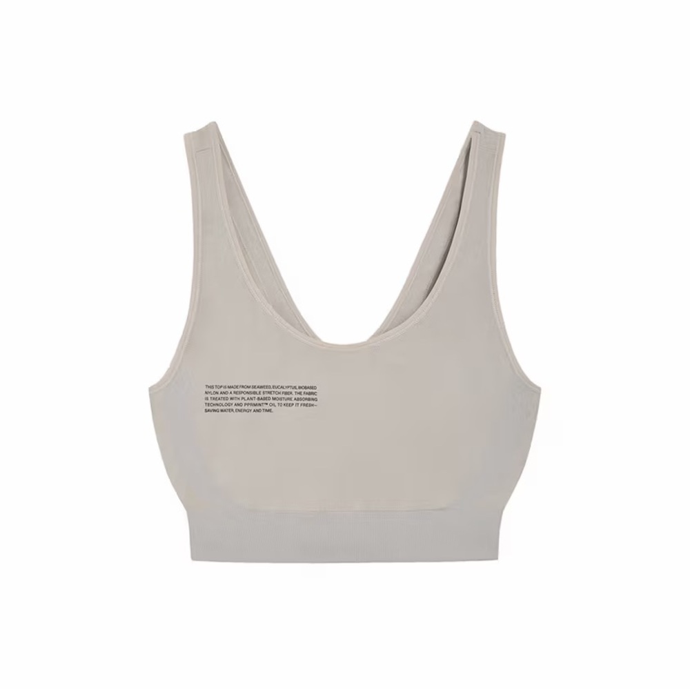 PANGAIA Women's Activewear Sports Bra in grey size M